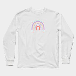 Mental Health Matters | Rainbow Peach Candy Long Sleeve T-Shirt